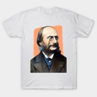 German French Composer Jacques Offenbach illustration T-Shirt